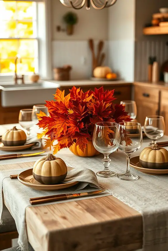 cozy autumn table settings