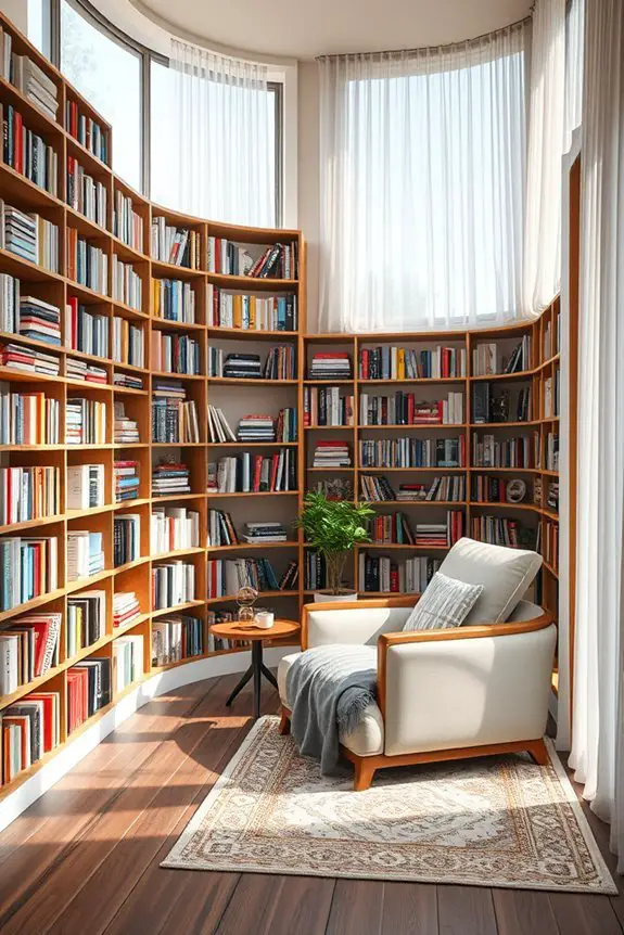 cozy balcony book nook