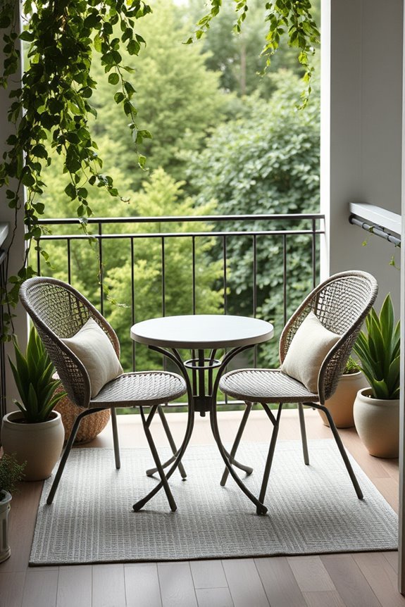 cozy balcony dining sets