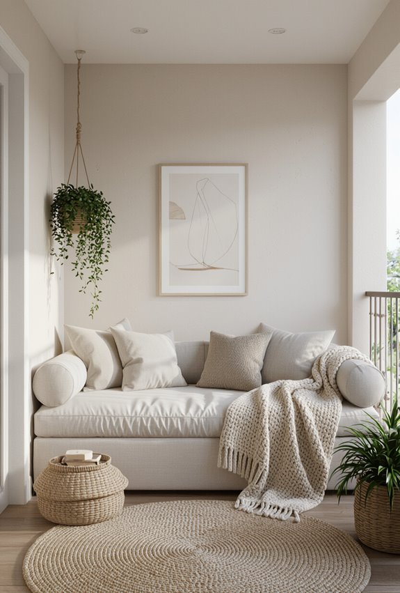 cozy balcony nap retreat