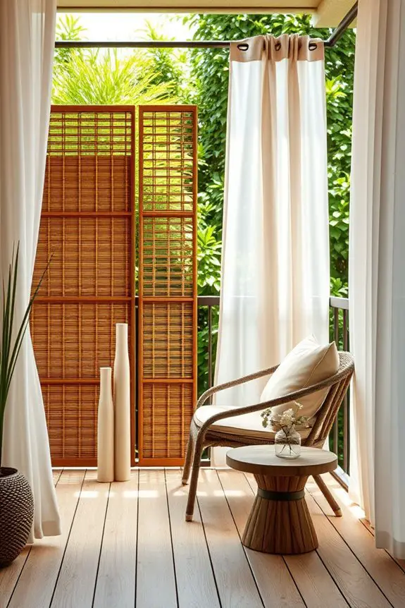 cozy balcony privacy solutions