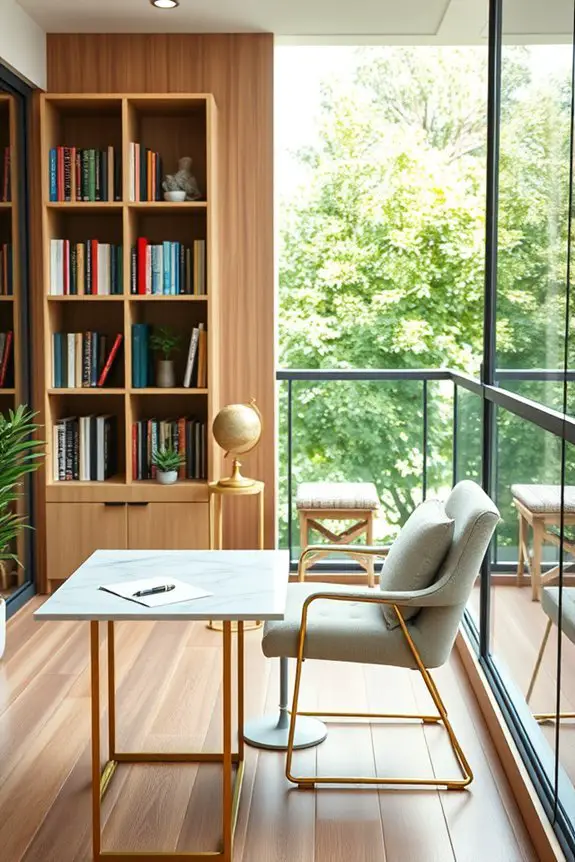 cozy balcony reading nook