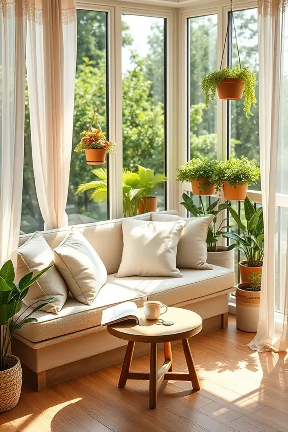 cozy balcony window seats