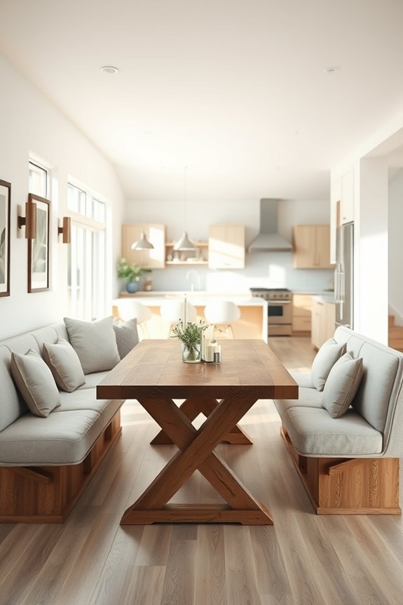 cozy banquette dining experience