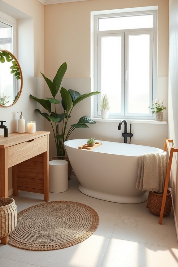 cozy bathroom hygge design