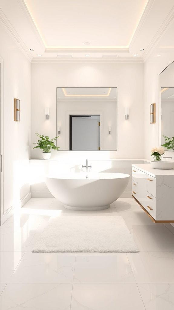 cozy bathroom lighting ambiance
