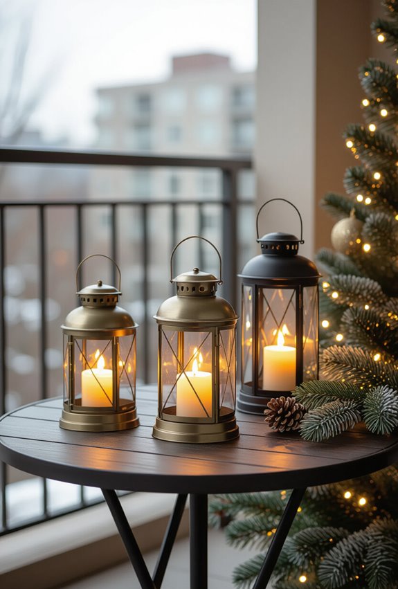 cozy battery operated lantern ambience