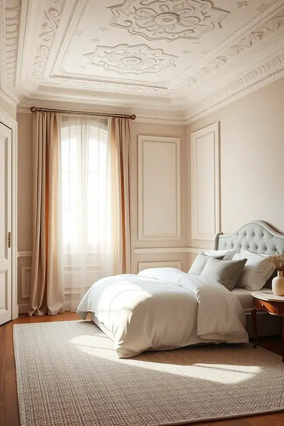 cozy bedroom molding ideas