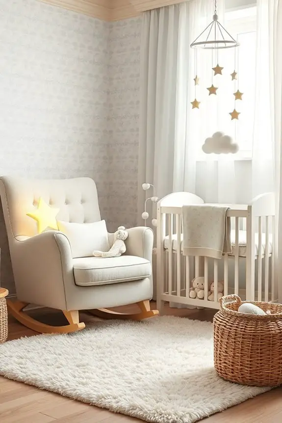 cozy bedtime nursery nook