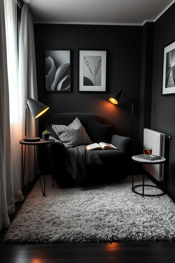 cozy black alcove retreats