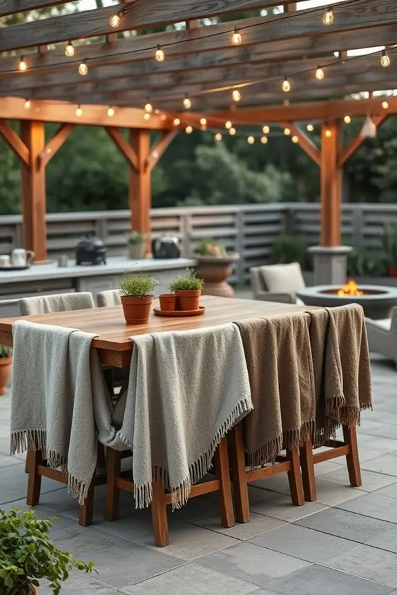 cozy blankets for gatherings