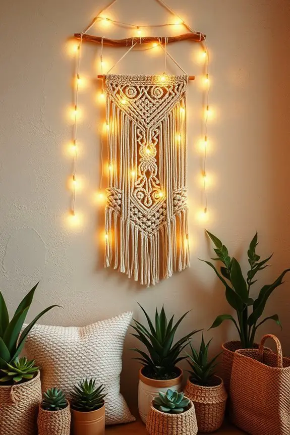 cozy bohemian wall decor
