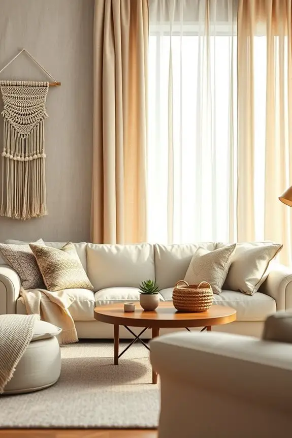 cozy boho fabric panels