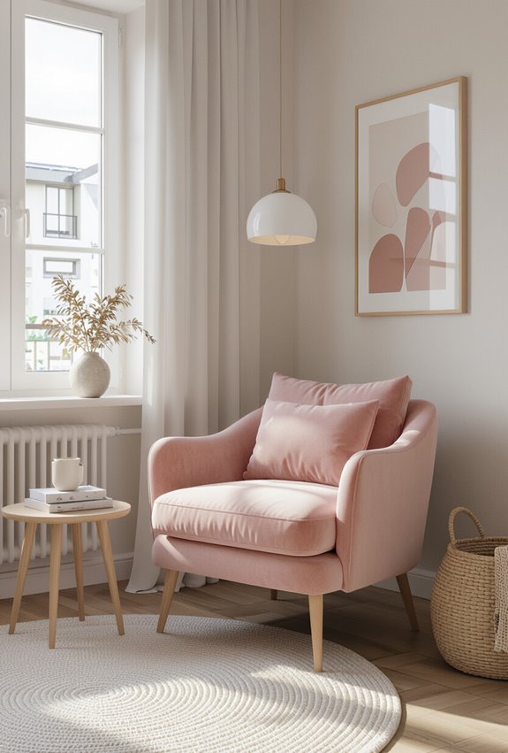 cozy book nook setup