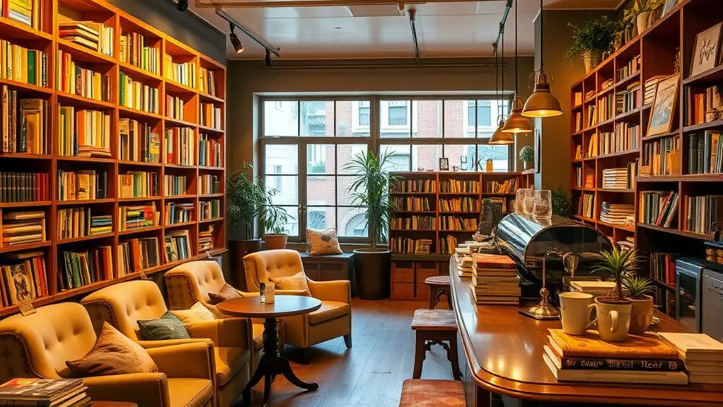 cozy bookshop caf designs