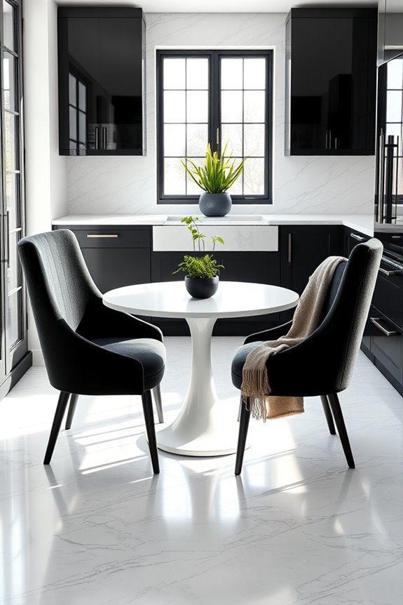 cozy breakfast nook design