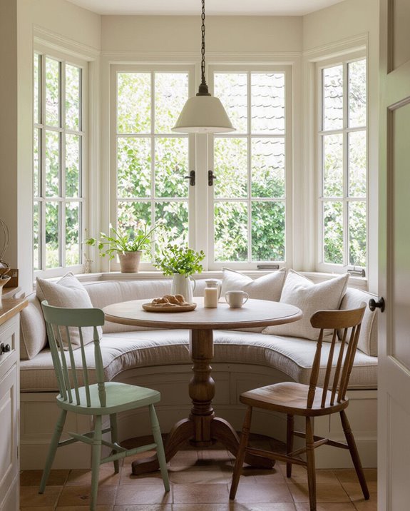 cozy breakfast nook design