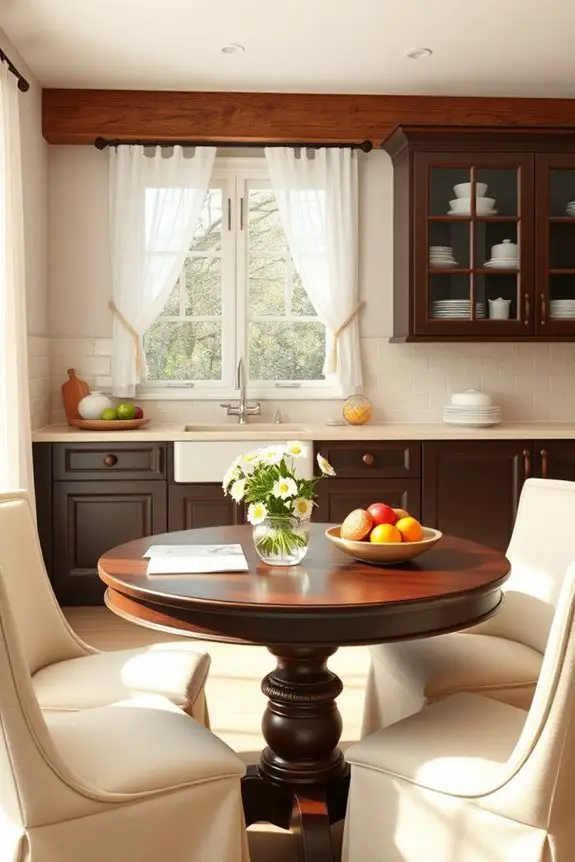cozy breakfast nook design