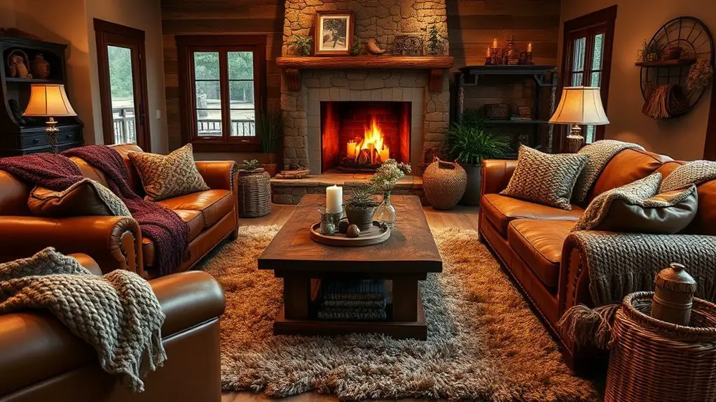 cozy brown living room ideas