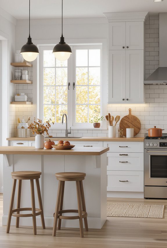 cozy budgeted fall kitchen updates