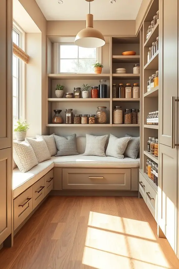 cozy built in corner seating