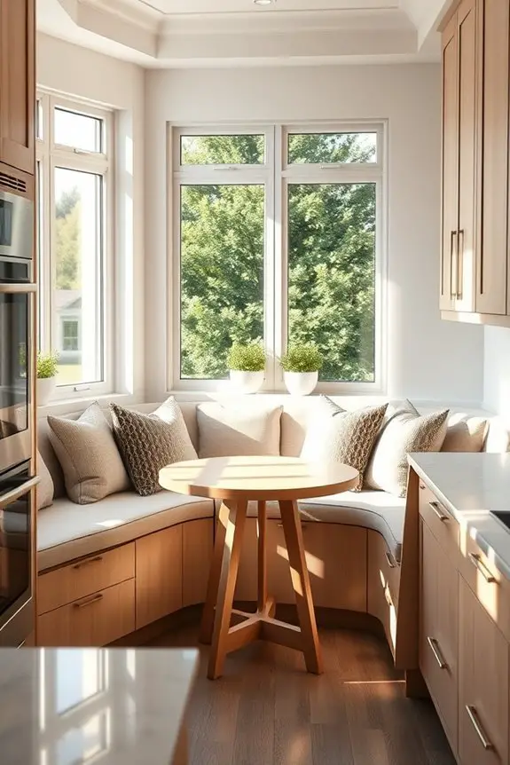 cozy built in corner seating