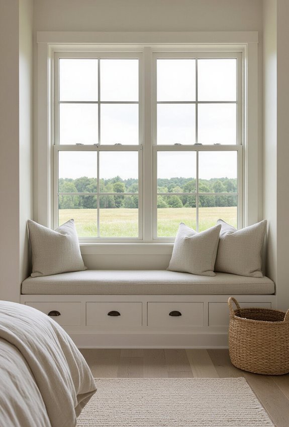 cozy built in storage seat