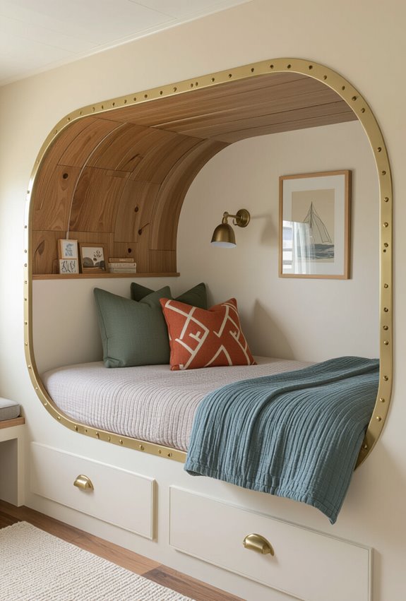 cozy camper inspired sleep nook