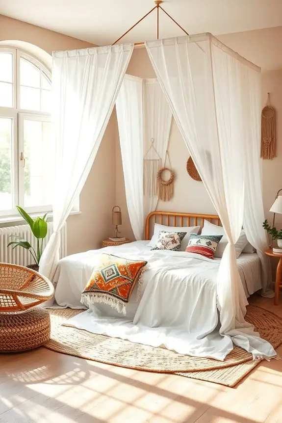cozy canopy bed aesthetics