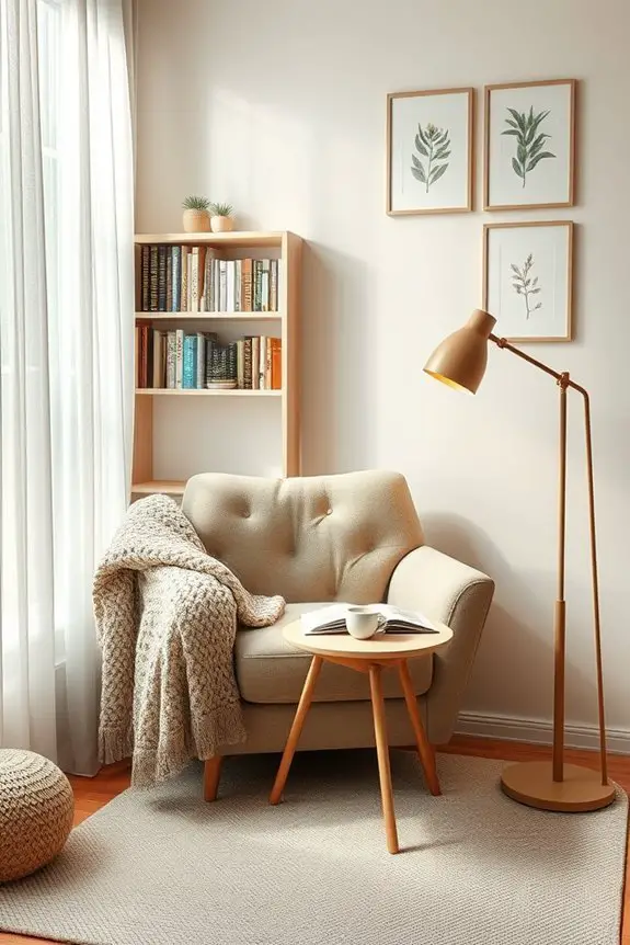 cozy chair soft textiles