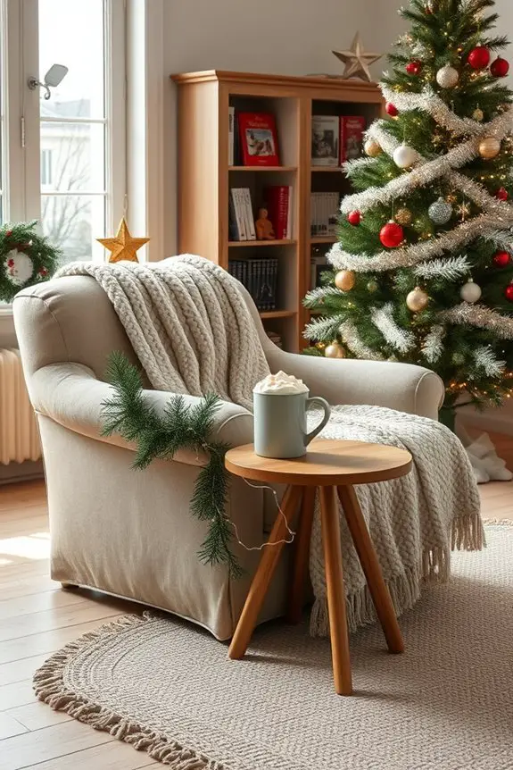 cozy christmas movie corner
