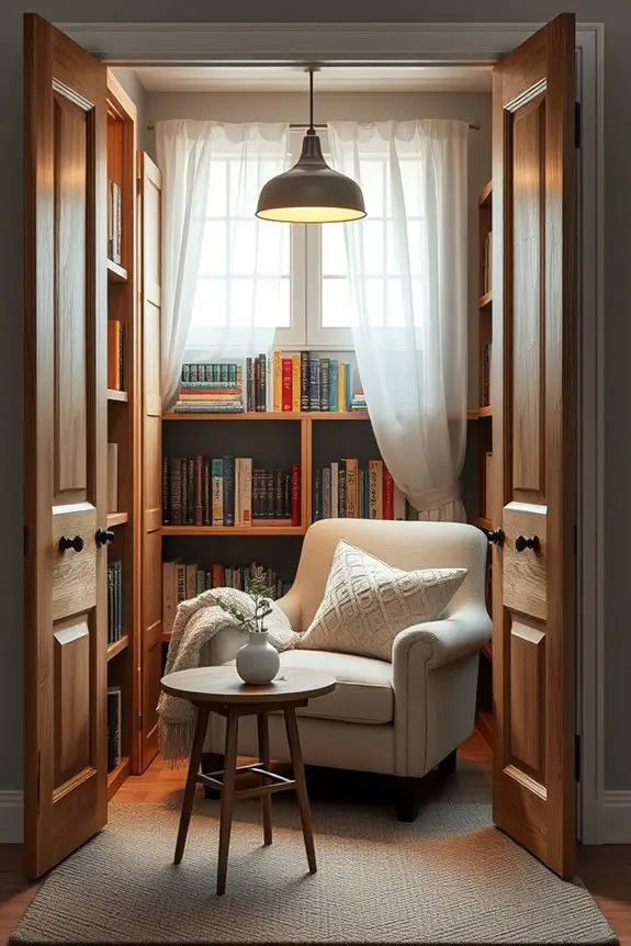 cozy closet library retreat