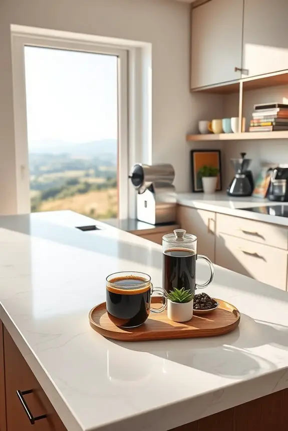 cozy coffee nook view