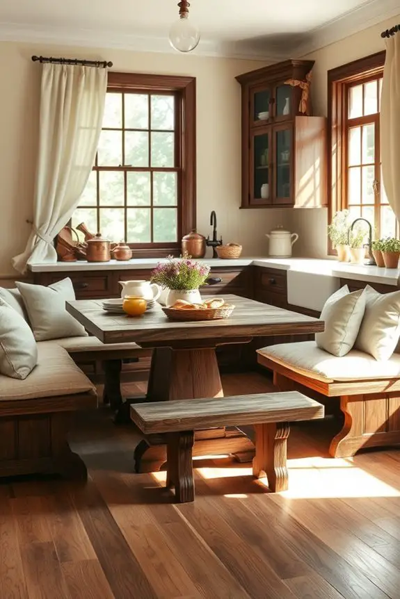 cozy colonial breakfast nook