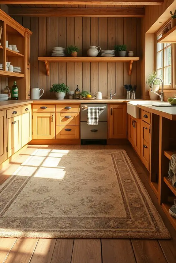 cozy color enhancing kitchen rugs