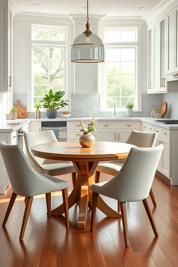 cozy contemporary dining nook