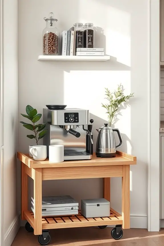 cozy corner coffee station