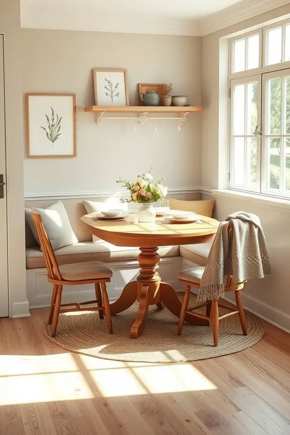 cozy corner dining retreat
