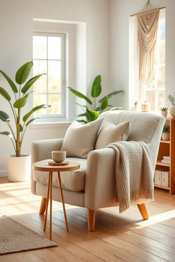 cozy corner retreat setup