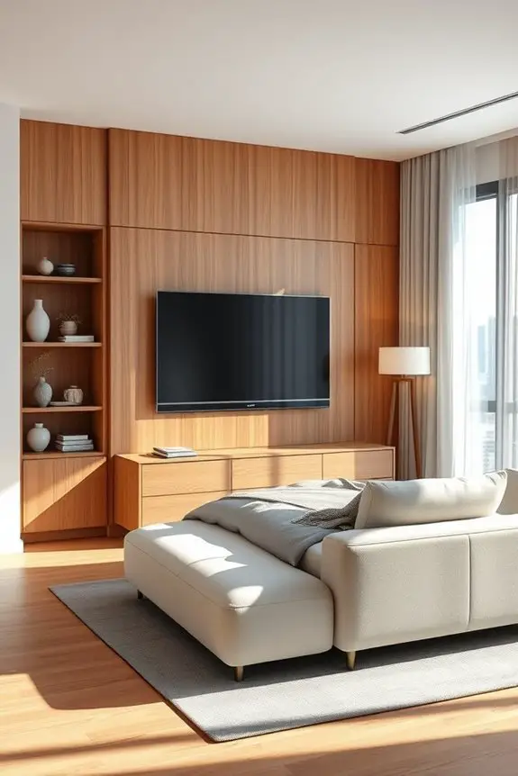cozy corner tv setup