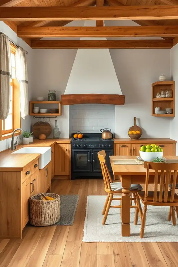 cozy cottage kitchen accents