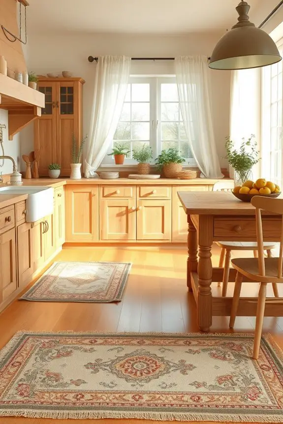 cozy cottage kitchen rugs