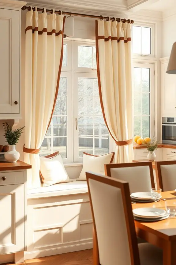 cozy cream curtains elegance
