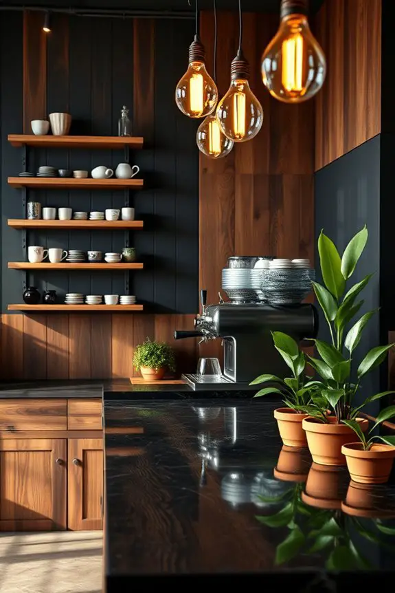 cozy dark tones ambiance