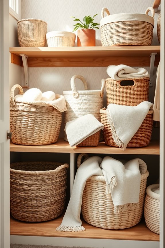 cozy decorative storage solutions
