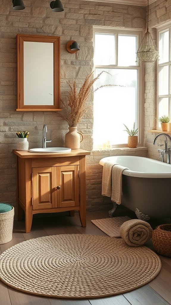 cozy eco friendly bathroom rugs
