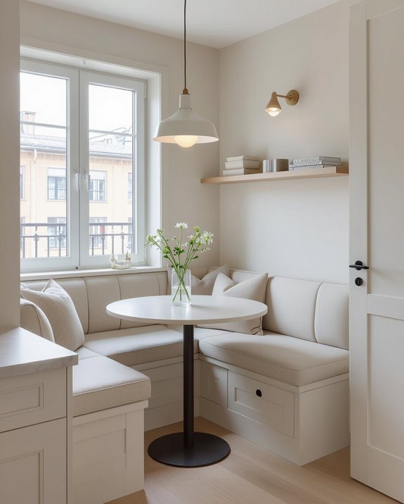 cozy efficient dining nook