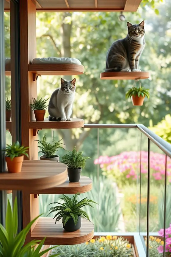 cozy elevated feline perches
