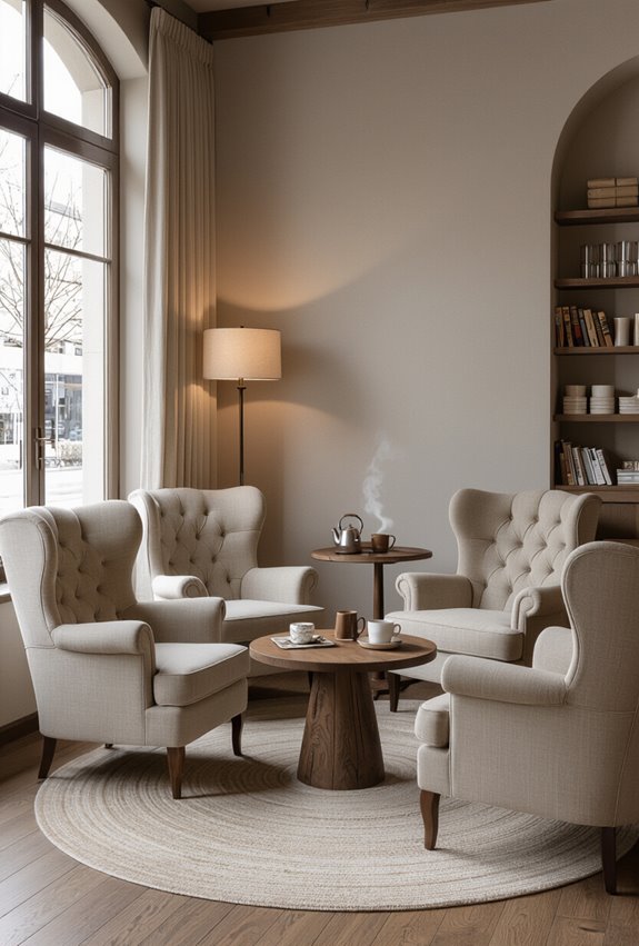 cozy ergonomic seating arrangements