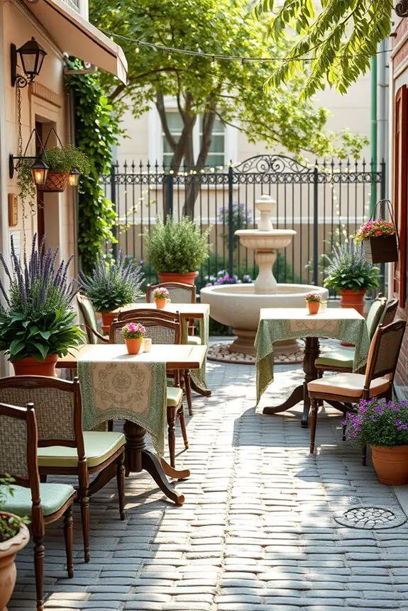 cozy european caf atmosphere